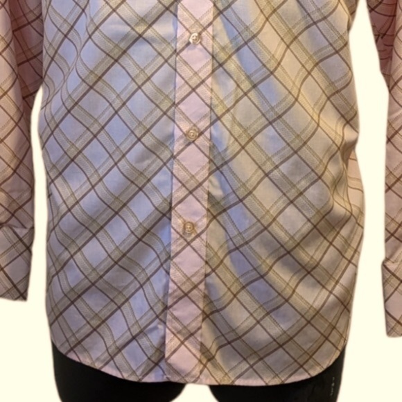 PRONTI By Phita pink plaid button front shirt medium - Picture 3 of 8